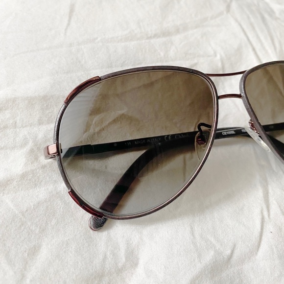 COPY - CHLOE Bronze Aviators - Picture 2 of 7